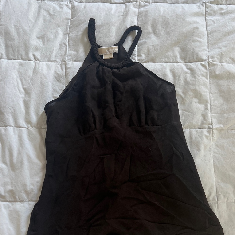 MICHAEL Michael Kors Brown Halter Top